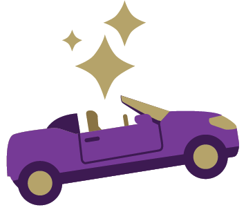 Convertible car icon
