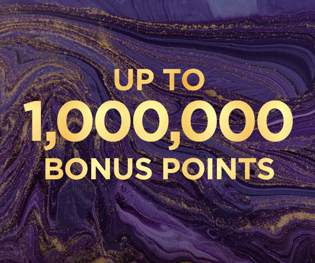 up to 1,000,000 bonus points